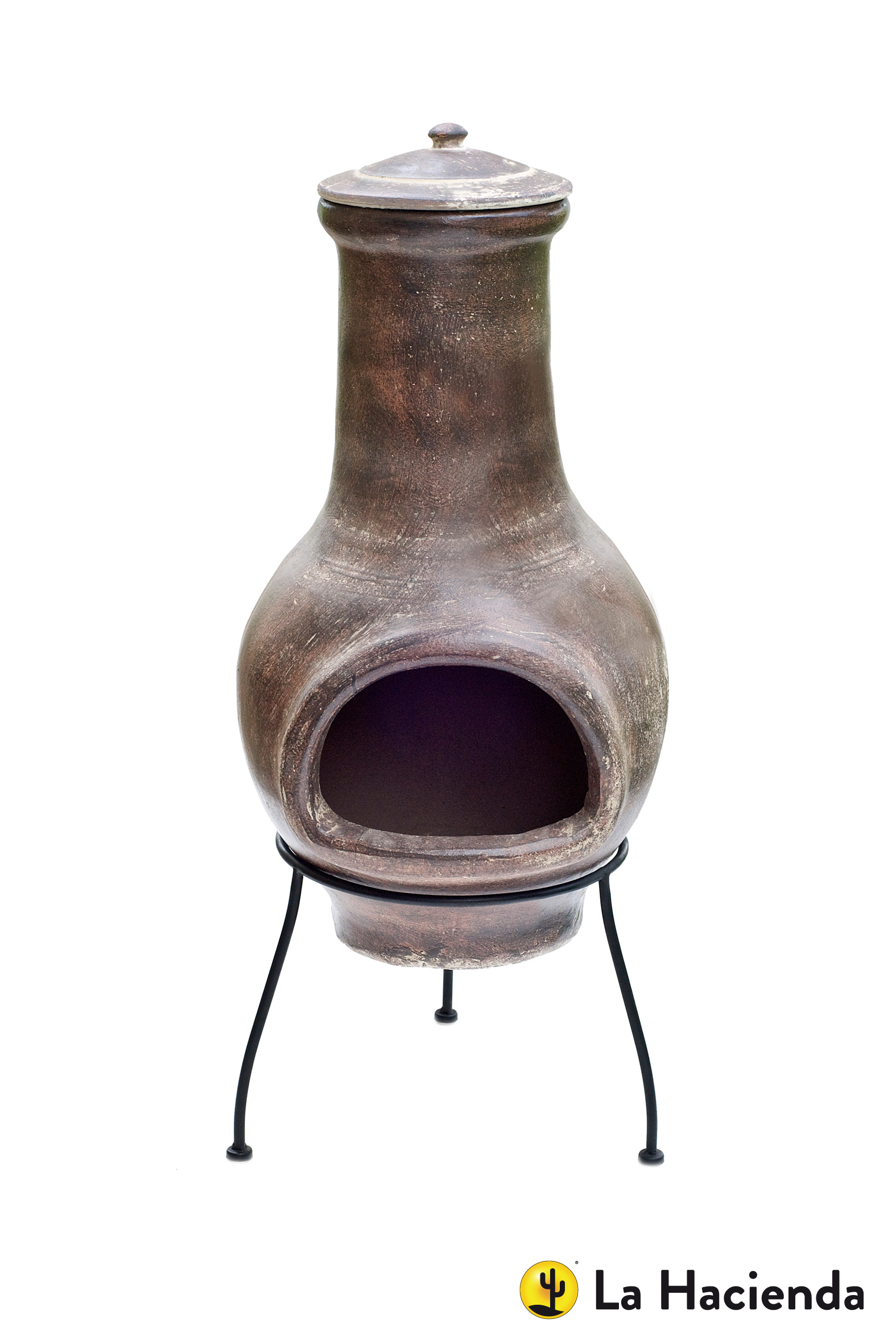 Brown Clay Chimenea - Medium Clay La Hacienda Essentials Chimenea Brown Clay Chimenea - Medium Clay La Hacienda Essentials Chimenea